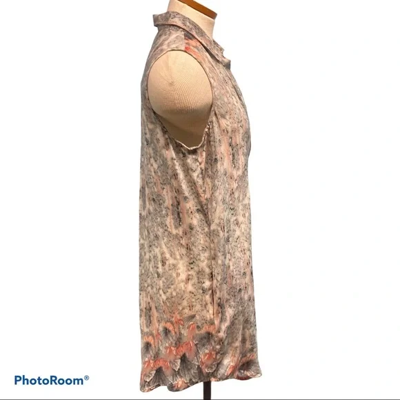 Tolani Holly Sleeveless Silk Shirt Dress - Picture 4 of 12